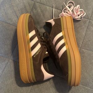 Adidas Gazelle Bold in Brown and Pink